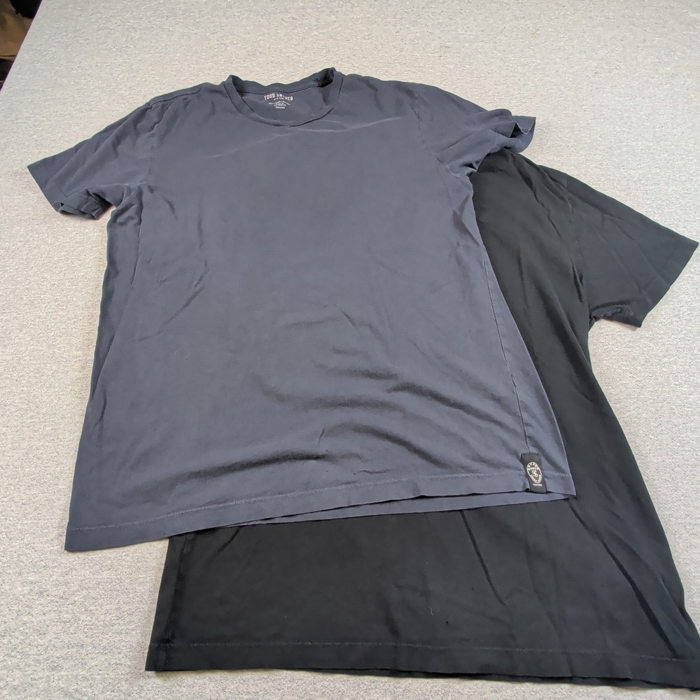 Todd Snyder Mens Premium Jersey T-Shirt Lot of 2 Navy Black Crew Neck Medium